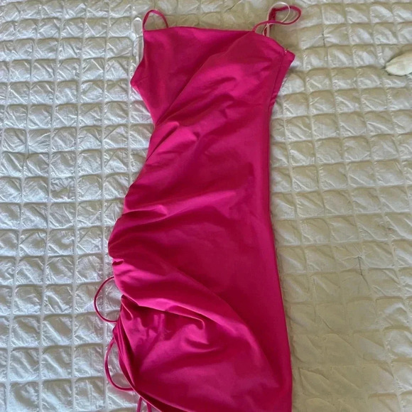 Lovers + Friends Mara hot pink asymmetrical dress - Picture 6 of 13